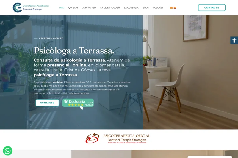 Web design for psychologists in Barcelona