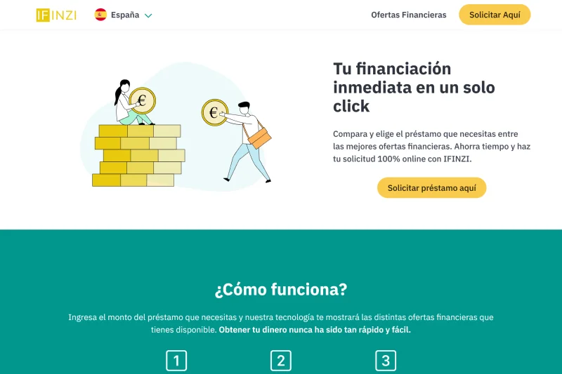 Diseño web para comparadores de productos financieros