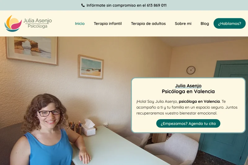 Diseño web para psicoterapeutas