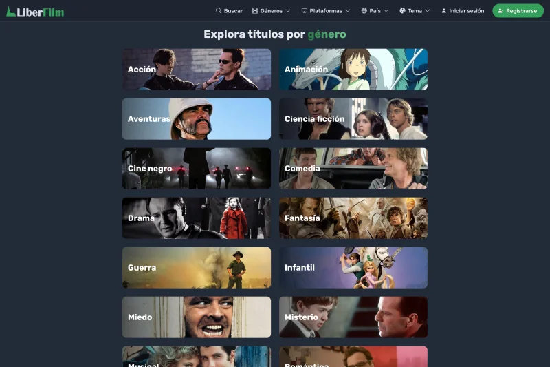 Diseño web y app para buscador de películas y series